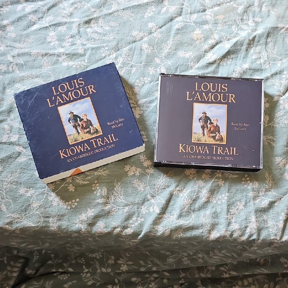 Louis L'Amour Kiowa Trail Audiobook CD - Blue Cover